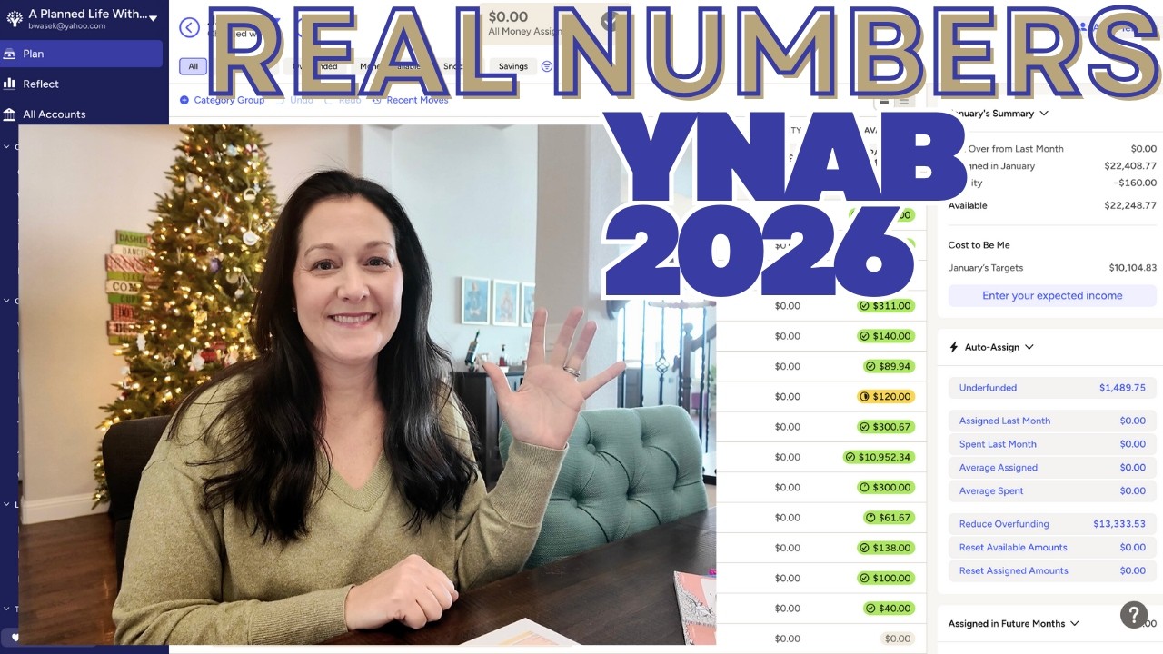 YNAB Budget With Me + Setting Up My 2026 Budget Plan