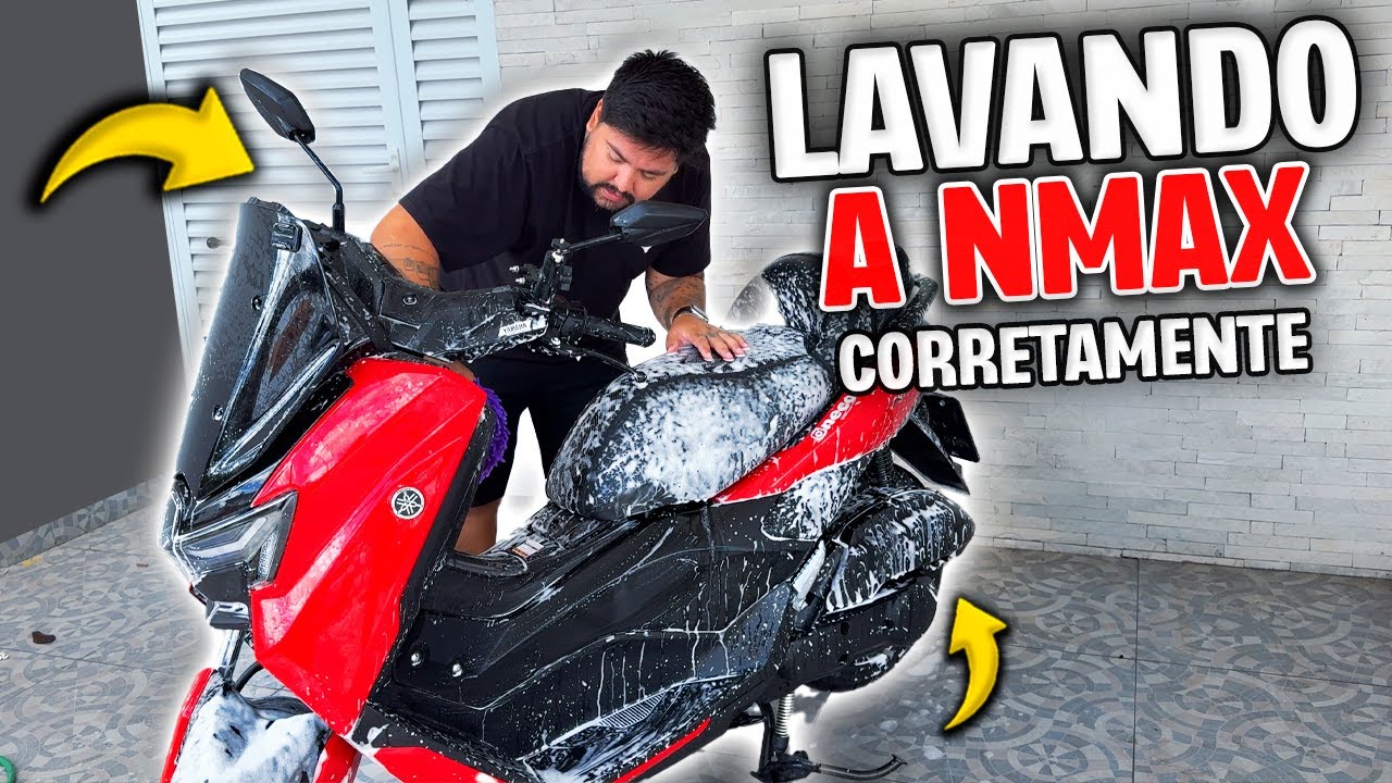 ENSINANDO A LAVAR E PROTEGER A NMAX - VALE PARA TODAS MOTOS!