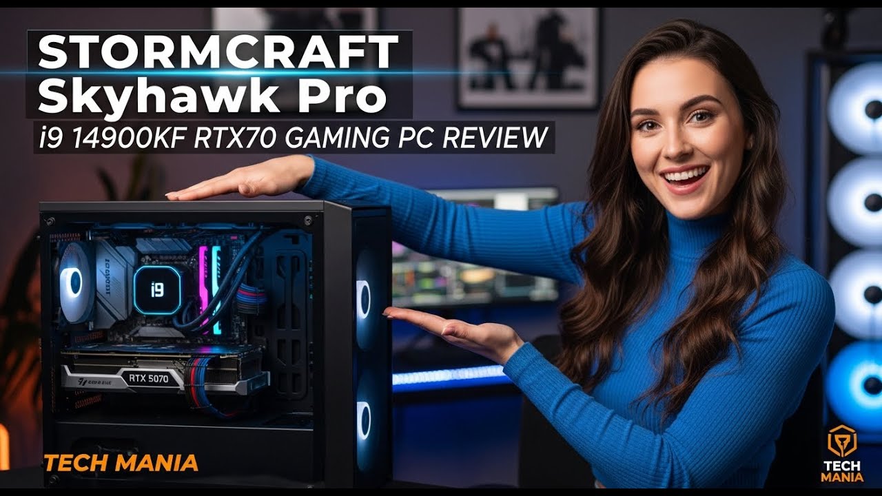 STORMCRAFT Skyhawk Pro i9 14900KF RTX 5070 Gaming PC Review - Tech Mania