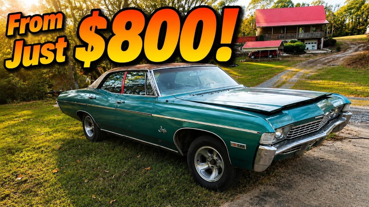 $850 - $3k | 15 Affordable Projects Classic Cars with Huge Potential!