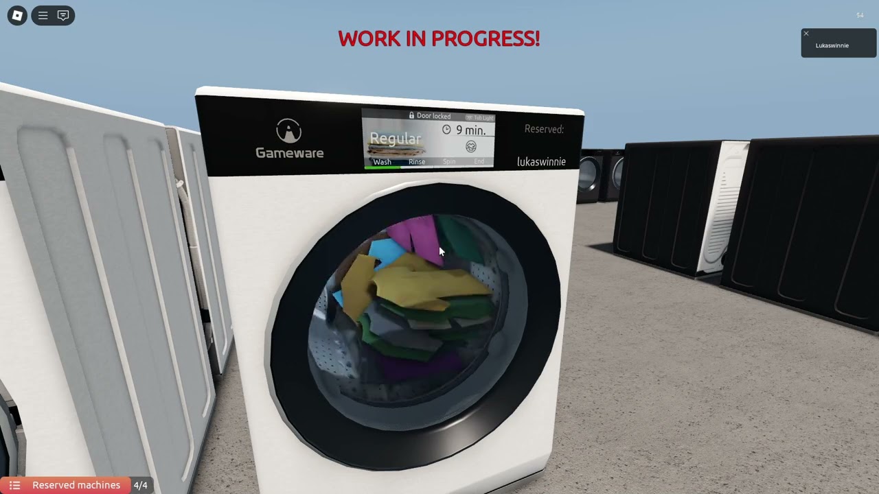 Playing Laundroware PRE-ALPHA/ Old washware.