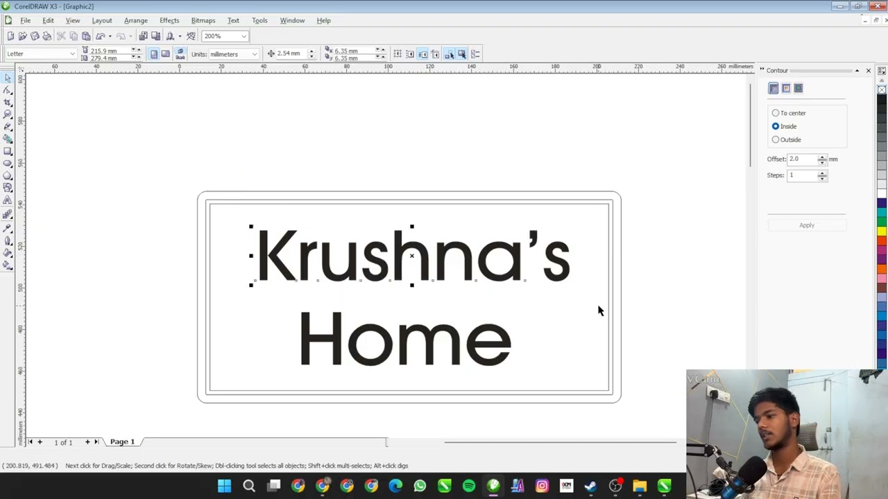 Logos नहीं, Real CNC Business Work | CorelDRAW Nameplate Design