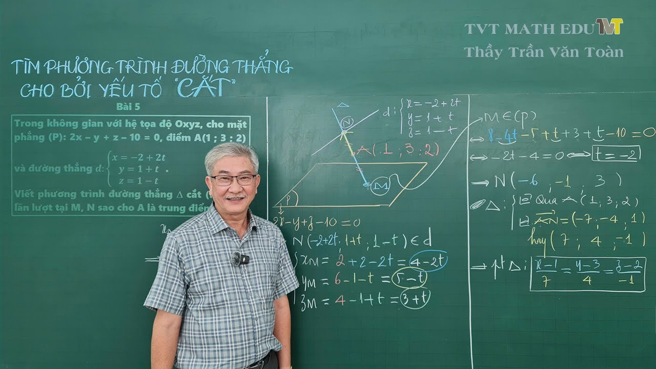 Tìm Phương Trình Đường Thẳng (Oxyz) | “CẮT” Chìa Khóa Mở Nút Thắt Bài Toán | Thầy Trần Văn Toàn