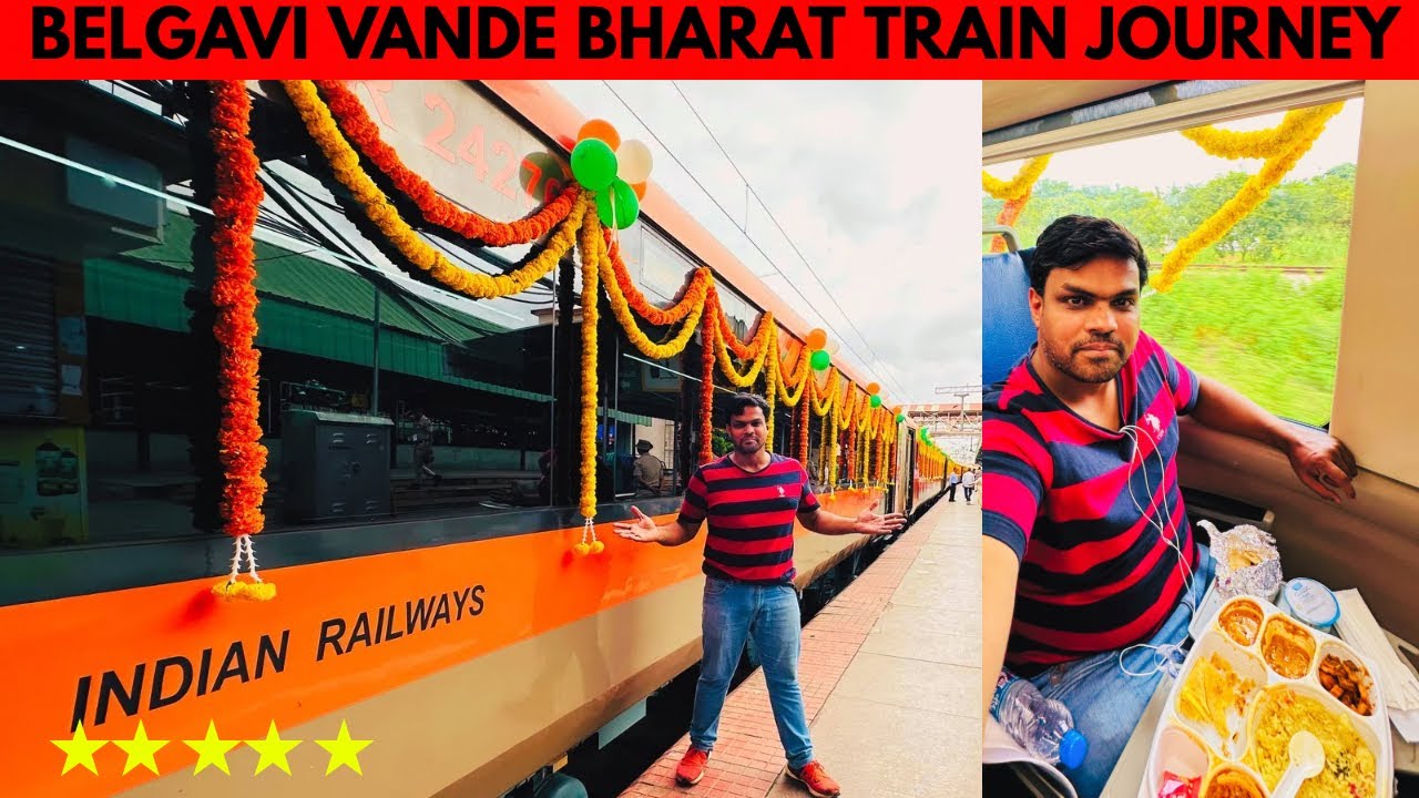 Bangalore to Belagavi Saffron Vande Bharat Express Inauguration Journey in Executive Class with Food