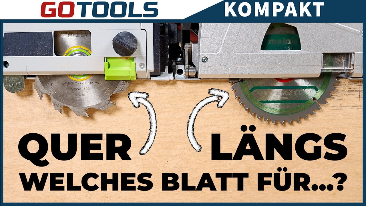 Die Werkzeugfrage: L&auml;ngs- und Querschnitte, welches S&auml;geblatt f&uuml;r welche Anwendung?