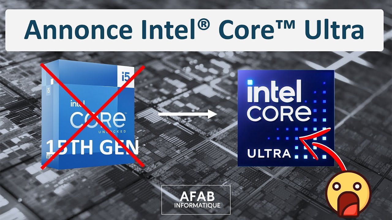 Annonce des nouveaux processeurs Intel Core ULTRA #IA #Windows12