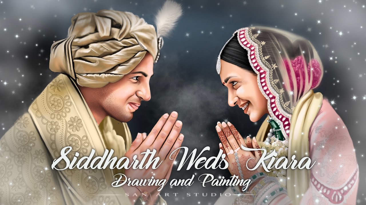 SIDDHARTH MALHOTRA WEDS KIARA ADVANI | Drawing in Procreate