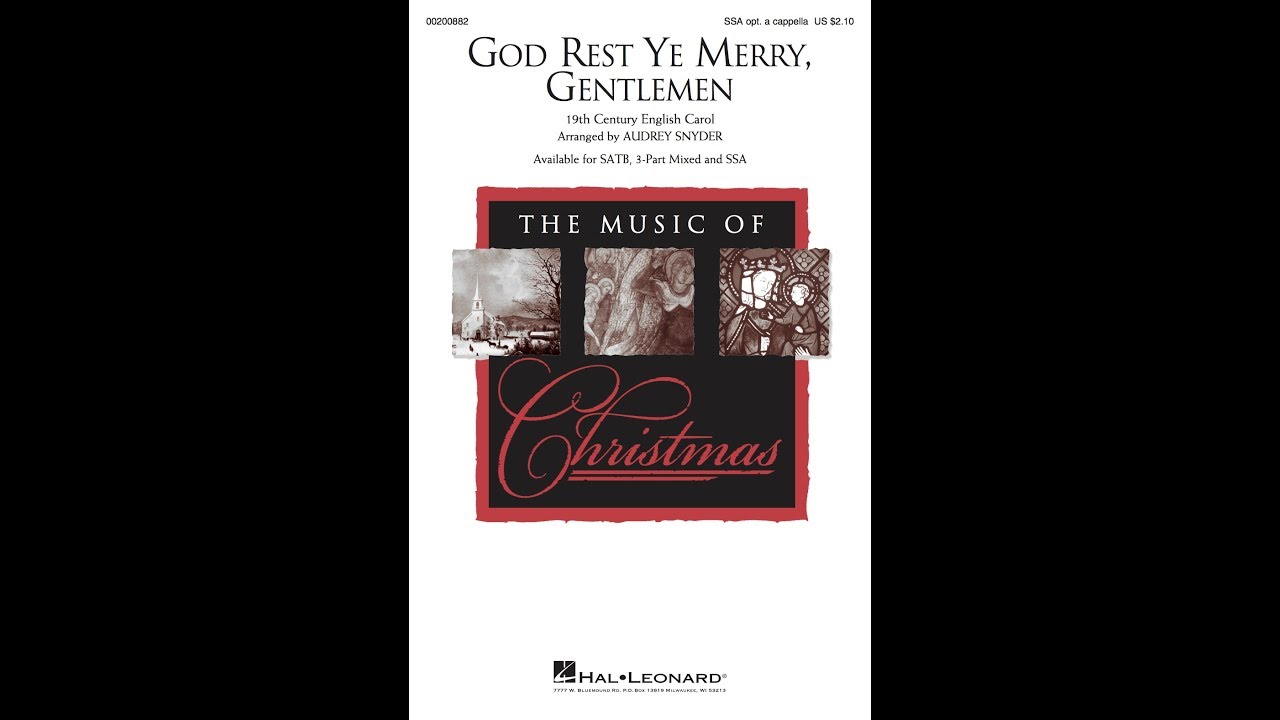 God Rest Ye Merry, Gentlemen (SSA Choir) - Arranged by Audrey Snyder