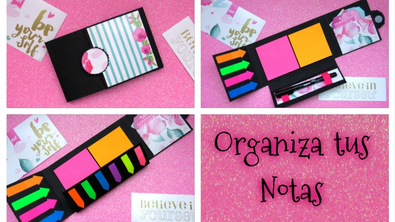 DIY // Haz tu propio organizador de notas y post-it fácil y rápido