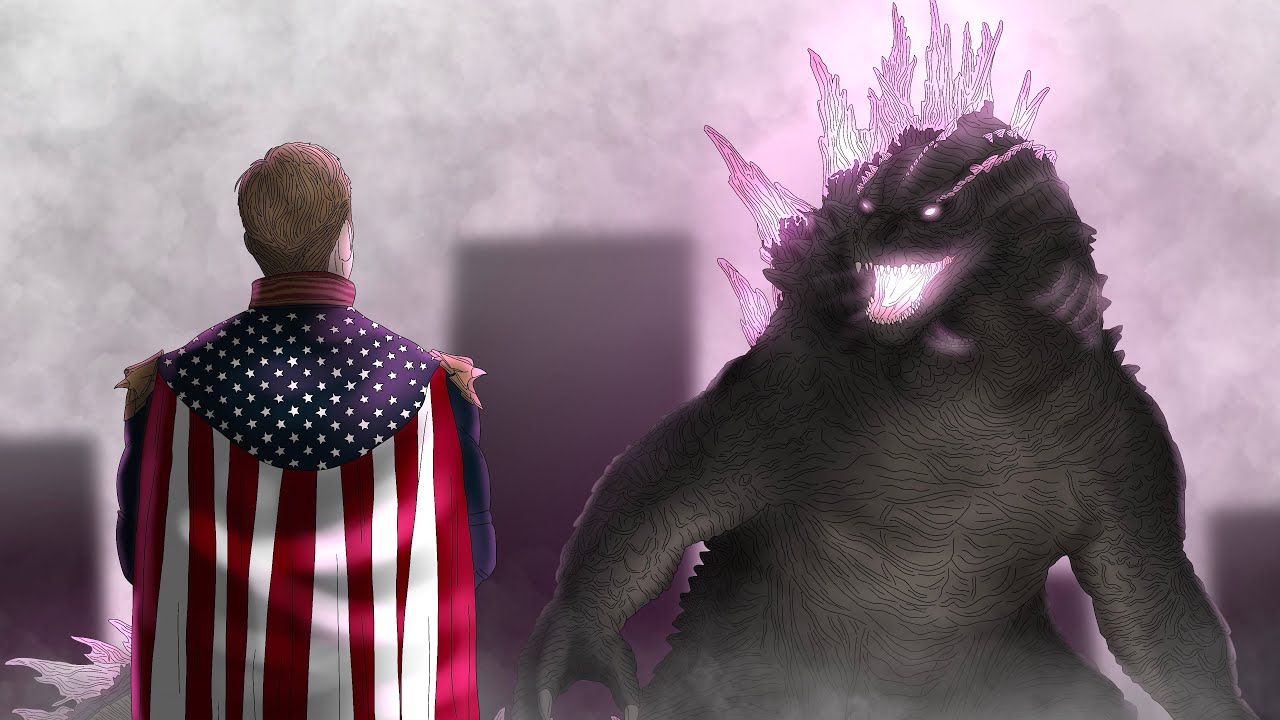 Evolved Godzilla VS Homelander || Godzilla VS The Boys Battle Animation