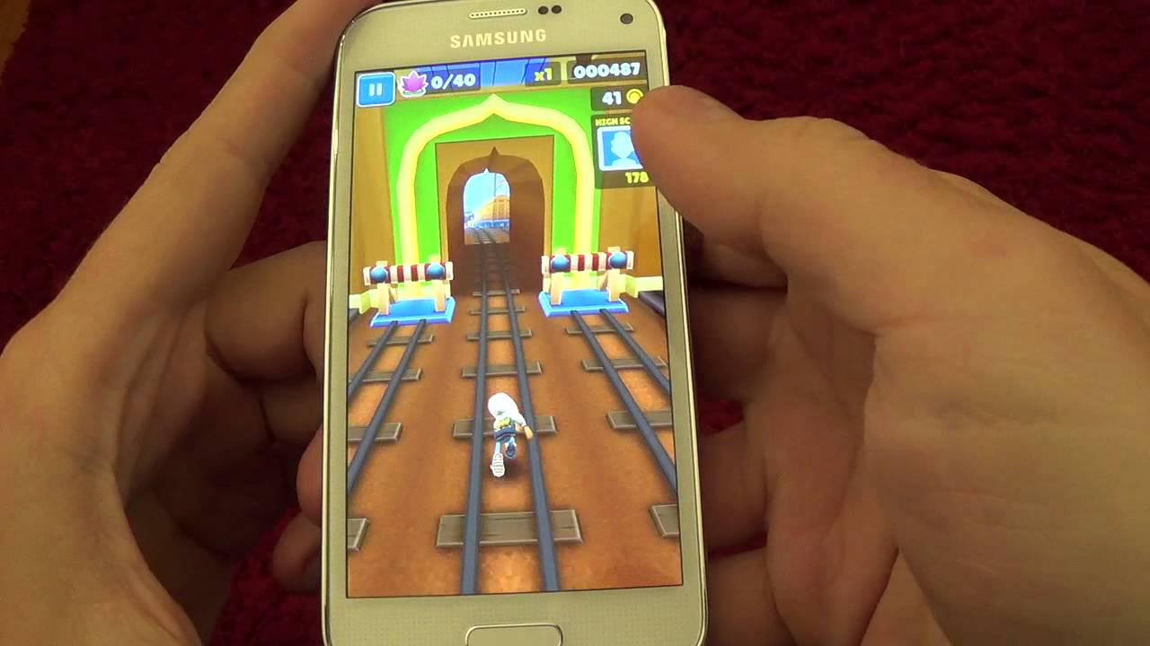 How Subway Surfers works on Samsung Galaxy S5 mini G800F
