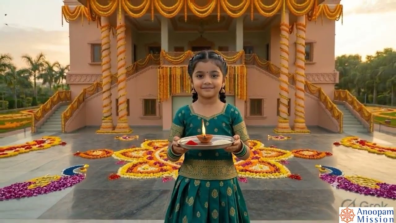 Invitation : Shree AksharPurushottam Swaminarayan Mandirji, Vemar Dashabdi Patotsav Mahaparva