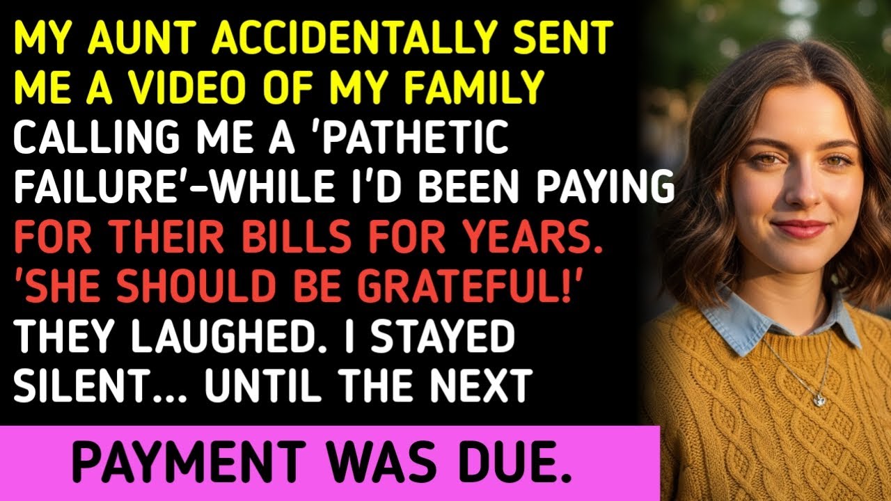 My Aunt Accidentally Sent Me A Video Of My Family Calling Me A 'Pathetic Failure'-While I'd Been Pay