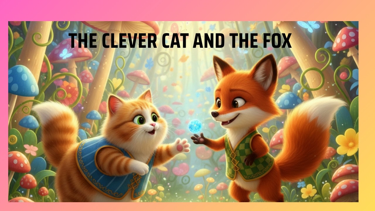 The Clever Cat and the Fox – Urdu Kids Story | Mery sitare