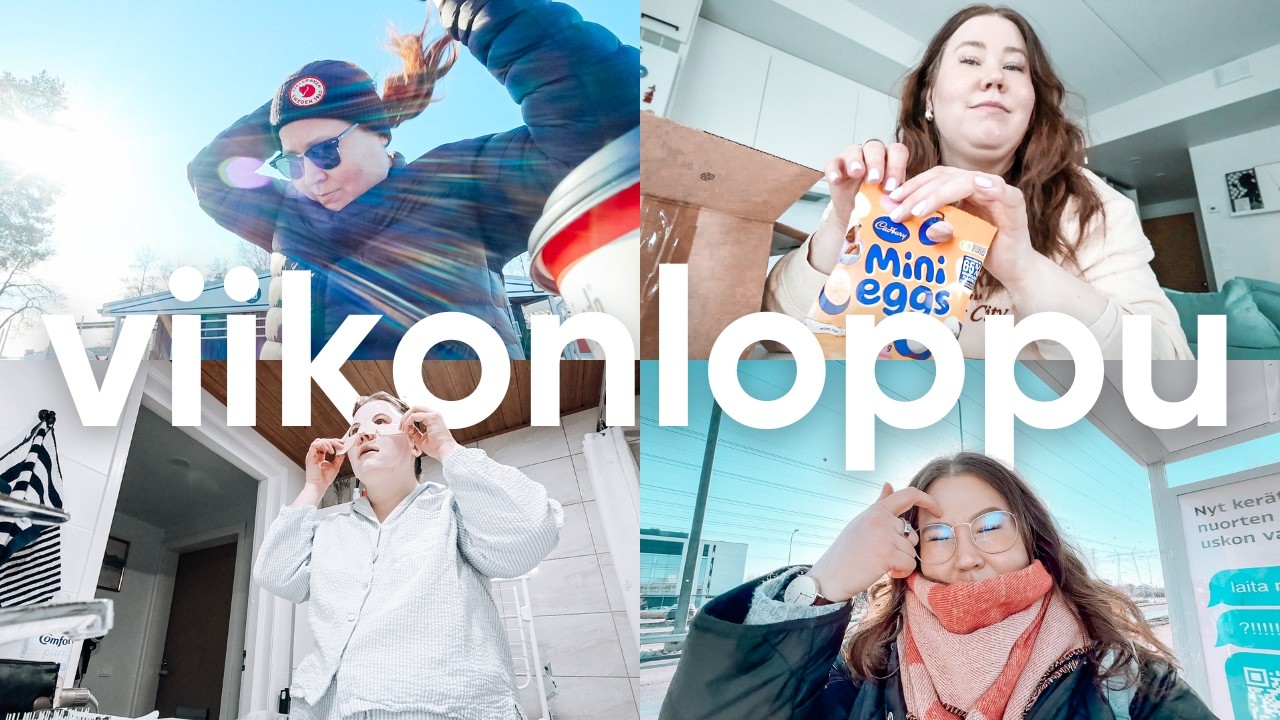 Viikonloppuvlogi | Ruokaostokset, banaaniletut, pitkä kävelylenkki & geelilakkaukset
