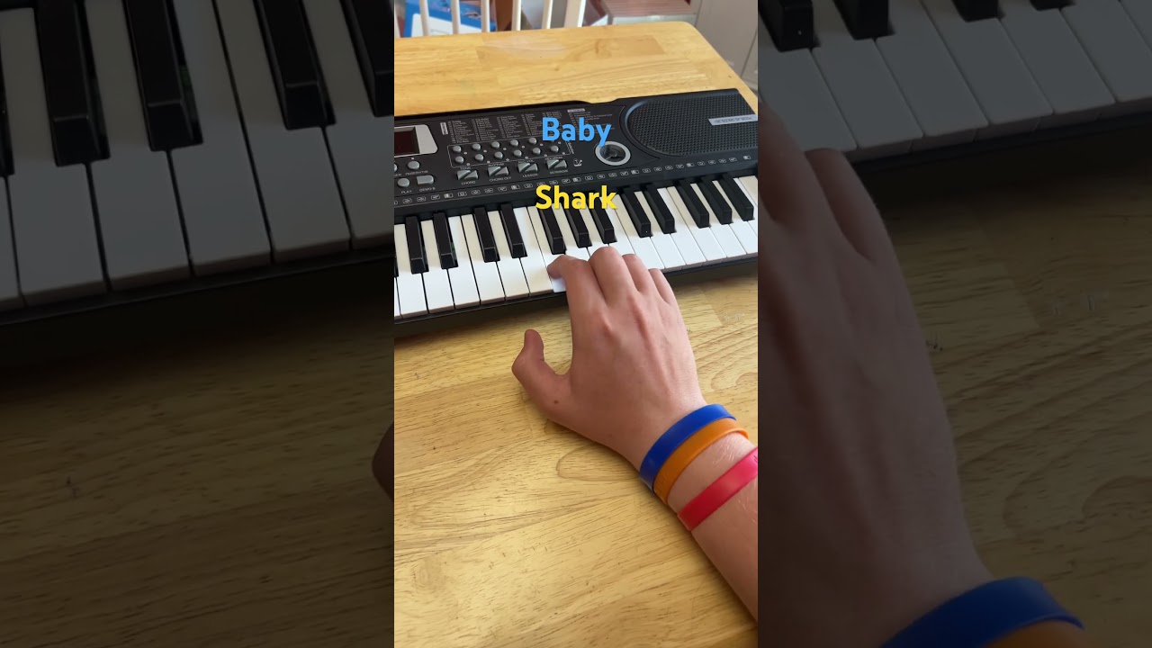Baby shark on piano #babyshark
