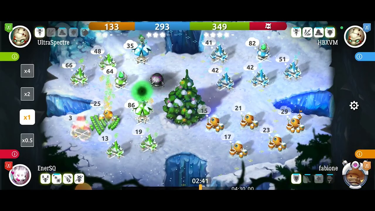 UltraSpectre vs 3 on Quadrex 12 map