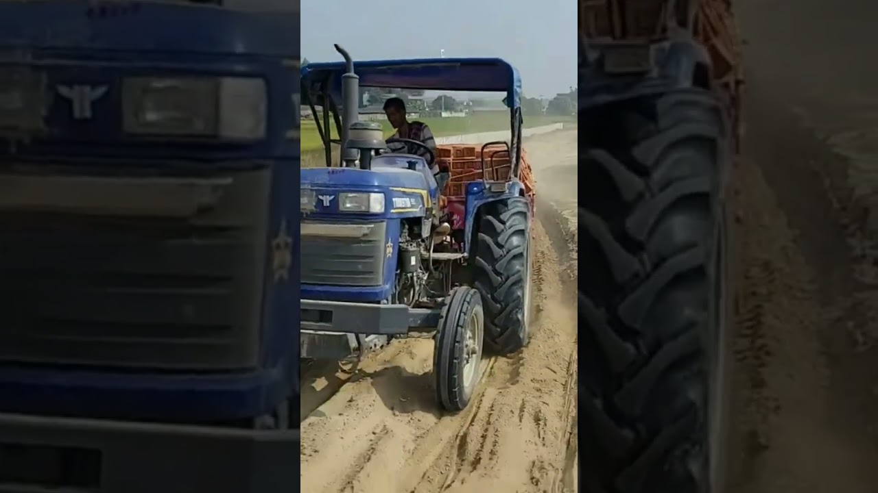 Trakstar 550 Tractor With Full Load Trolley Khinchte