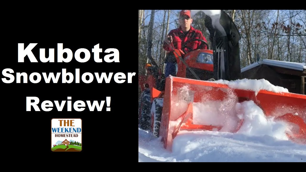 Kubota BX5450 SNOWBLOWER Review