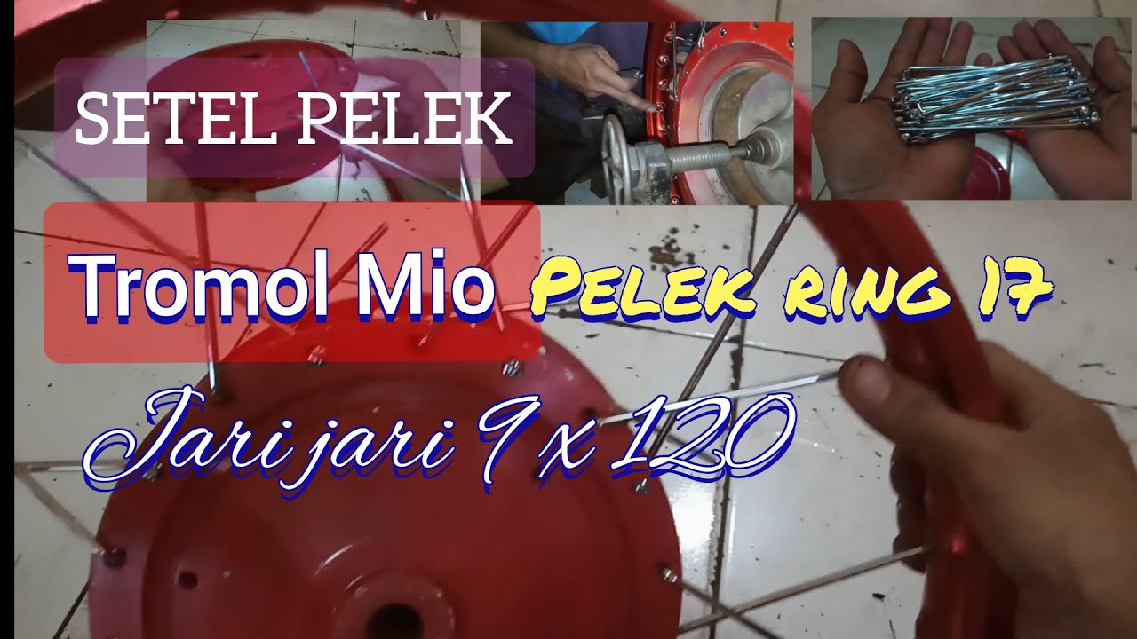setel pelek Mio ring 17  jari jari 9x120