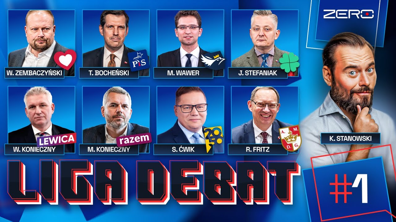 LIGA DEBAT #1 - ZEMBACZYŃSKI, BOCHEŃSKI, WAWER, STEFANIAK, KONIECZNY, KONIECZNY, ĆWIK, FRITZ