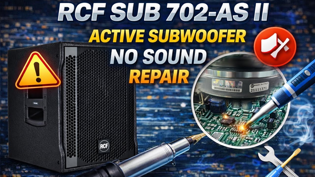 RCF SUB 702-AS II Active Subwoofer No Sound Repair