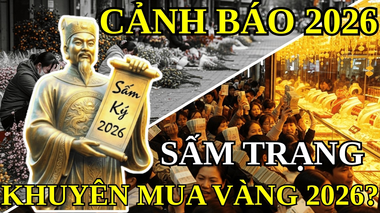 CẢNH BÁO 2026: Chợ Tết Đìu Hiu, Tiệm Vàng Vỡ Trận - Sấm Trạng Trình Đã Ứng Nghiệm?