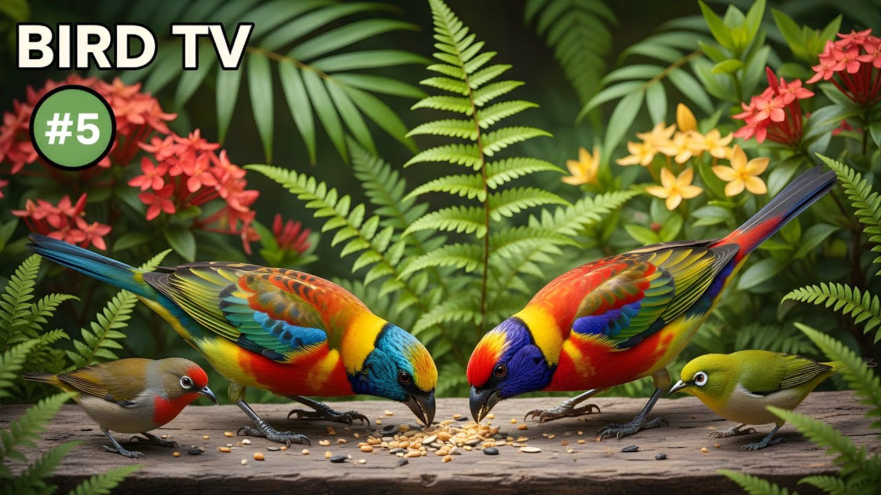 Best of Relaxing TV for Cats 😻 4 Hours of Uninterrupted Birds | Bird TV | Cat TV