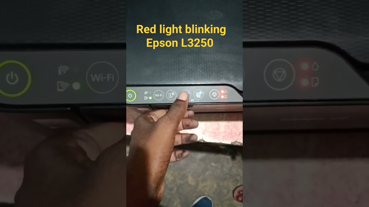 Epson l3250 red light blinking problem #epson #printer #viral #shorts
