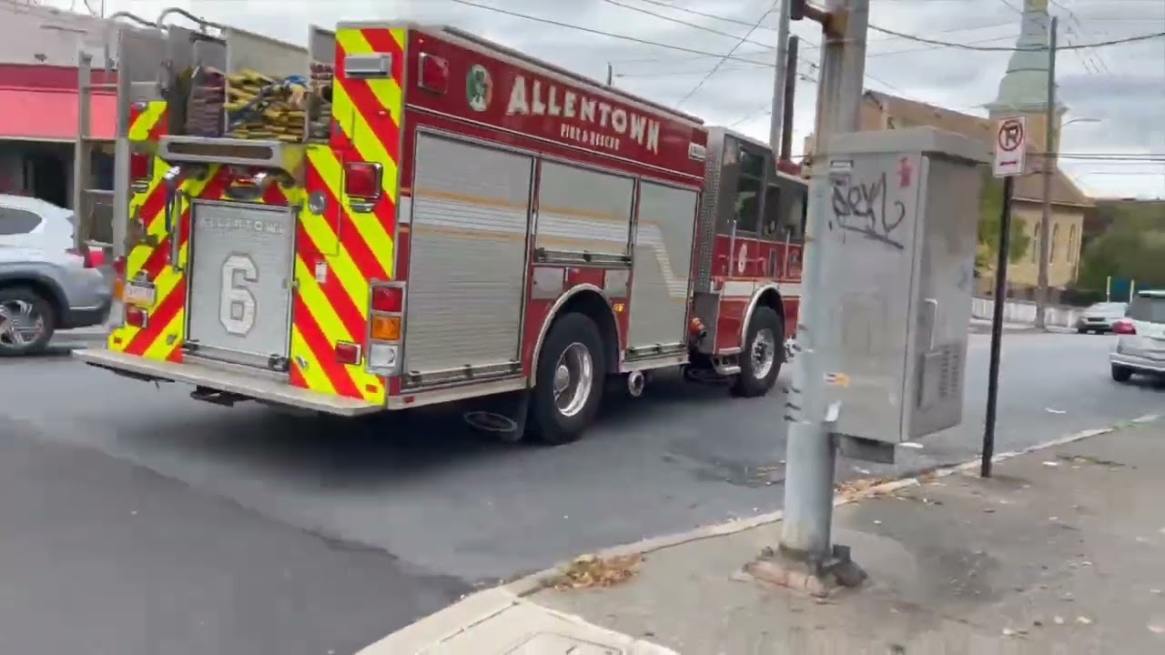 Various Allentown fire department units responding