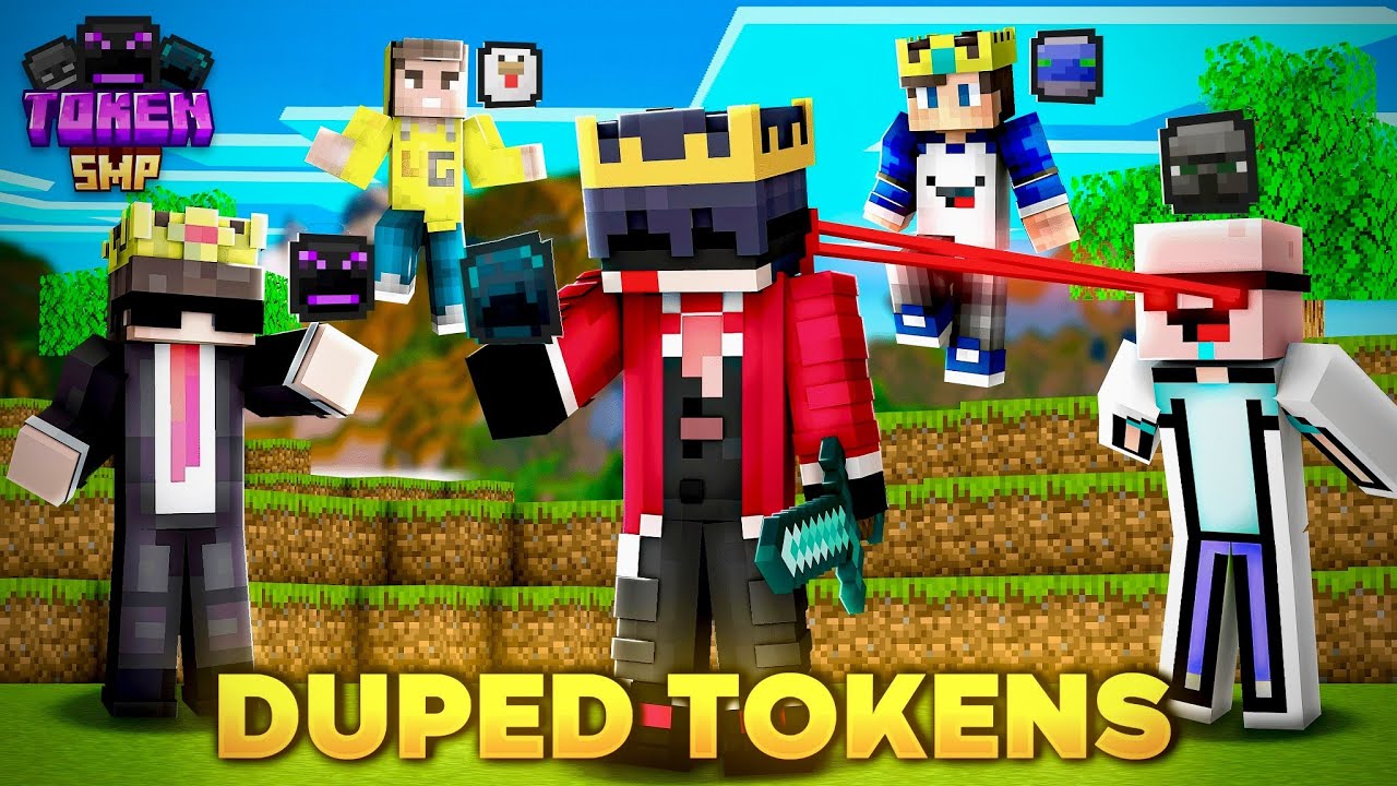 I duped 169,878 Tokens in this minecraft smp | Token smp #tokensmps1
