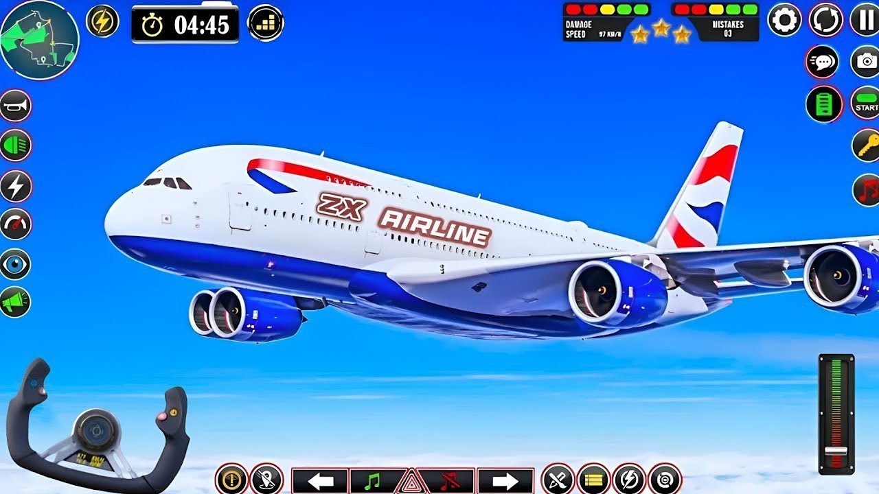 Flight Airplane City Pilot Simulator - Plane Boeing Emergency Landing - Android Gameplay 