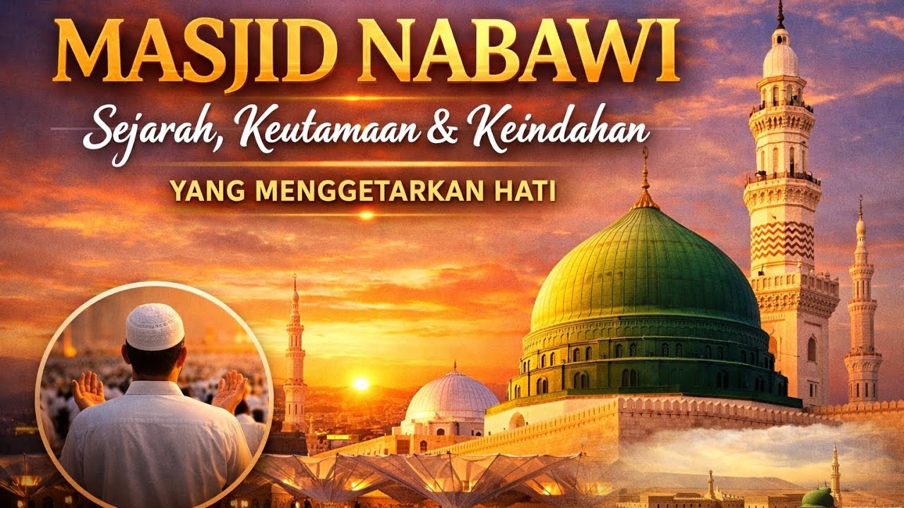 Kisah Lengkap Masjid Nabawi di Madinah | Dari Pelepah Kurma hingga Megah