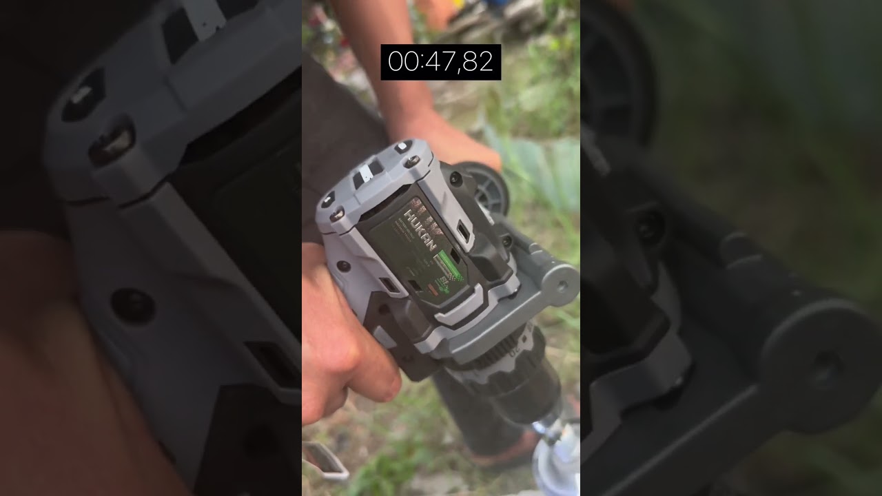 Test tốc độ khoan 165Nm Huk ( Hukan ), Pin 8.0Ah d&ograve;ng xả cao v&agrave;  mũi khoan Amaxtools