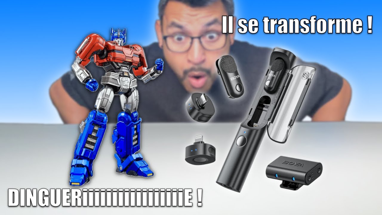 Le 1er micro au MONDE qui se transforme ! Test du BOYA MAGIC : 4 en 1 avec de l'IA !