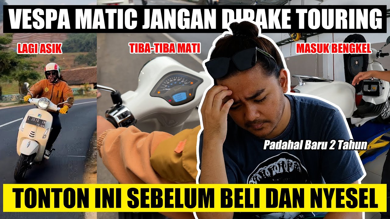Masalah BBM? Vespa Matic Tiba-Tiba Mati Saat Touring Bisa Di Stater Tapi Tidak Nyala/Hidup