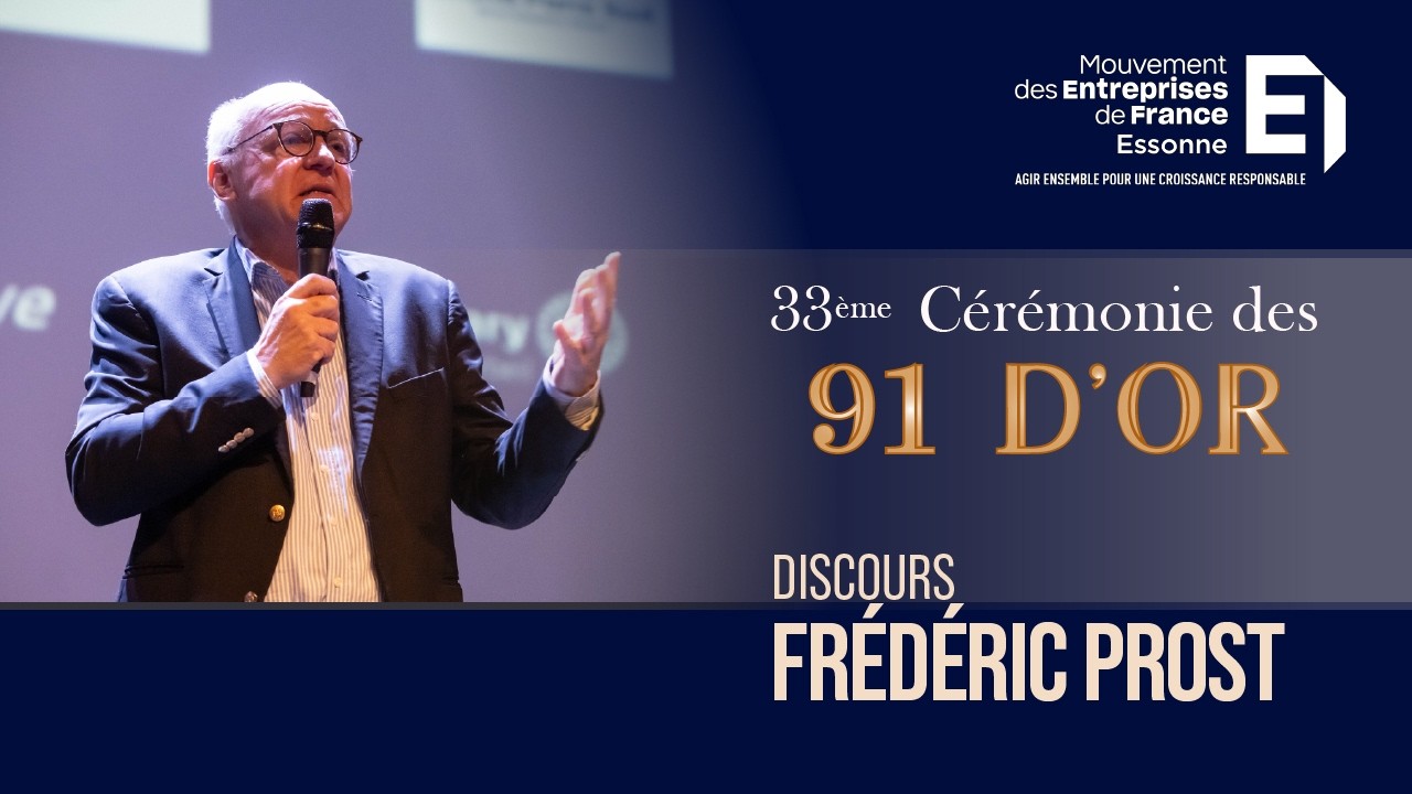 91 d'Or 2025 - Discours de Frédéric Prost