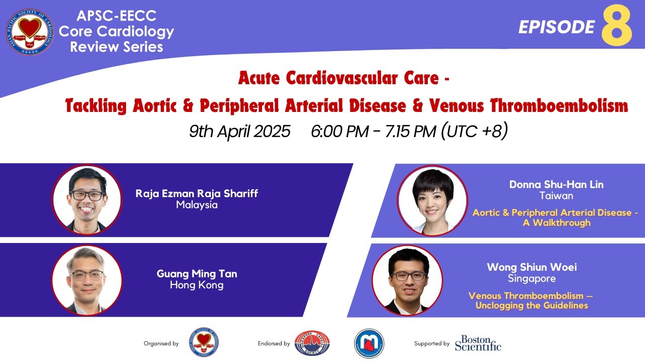Acute Cardiovascular Care – Tackling Aortic & Peripheral Arterial Disease & Venous Thromboembolism