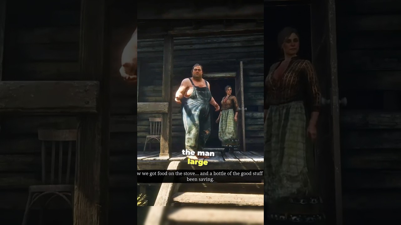 Dinner with a creepy couple in RDR2