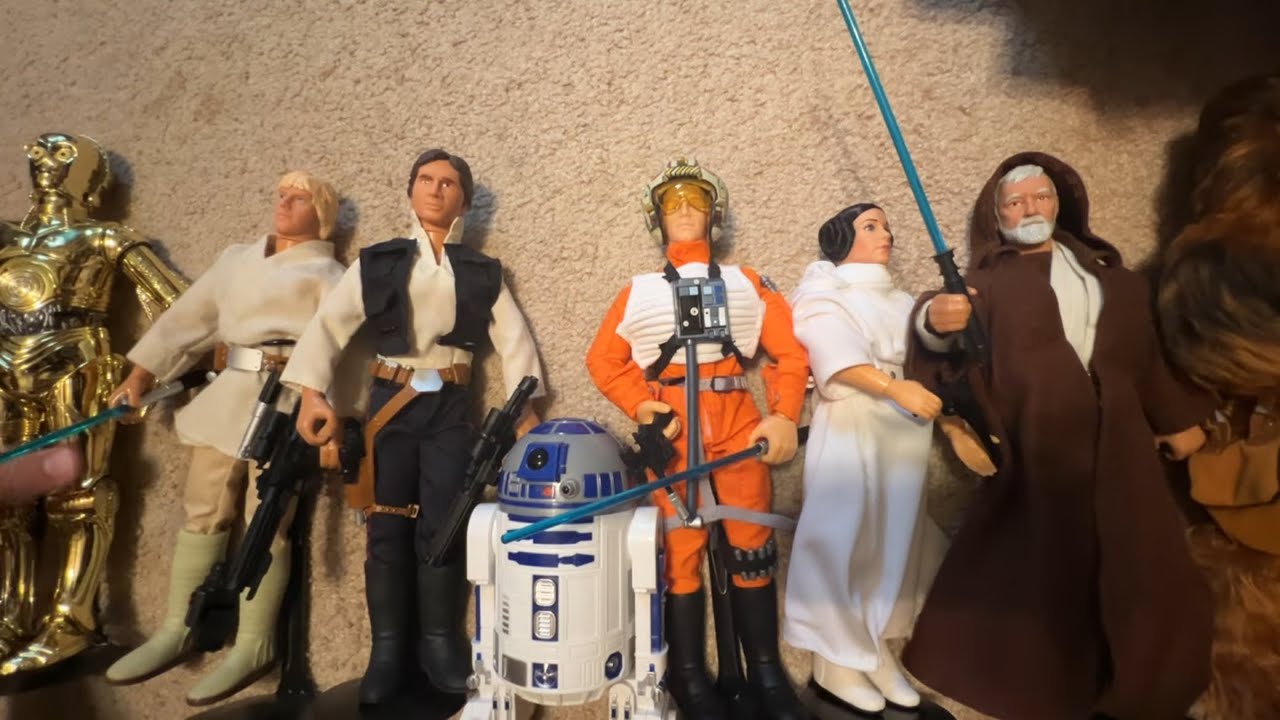 Unintentional ASMR: 12 Inch Vintage Star Wars Action Figures-Part1