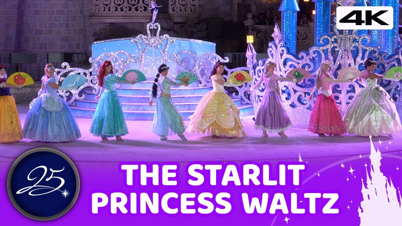 [4K] Nighttime Starlit Princess Waltz 2018 - Disneyland Paris 25th Anniversary