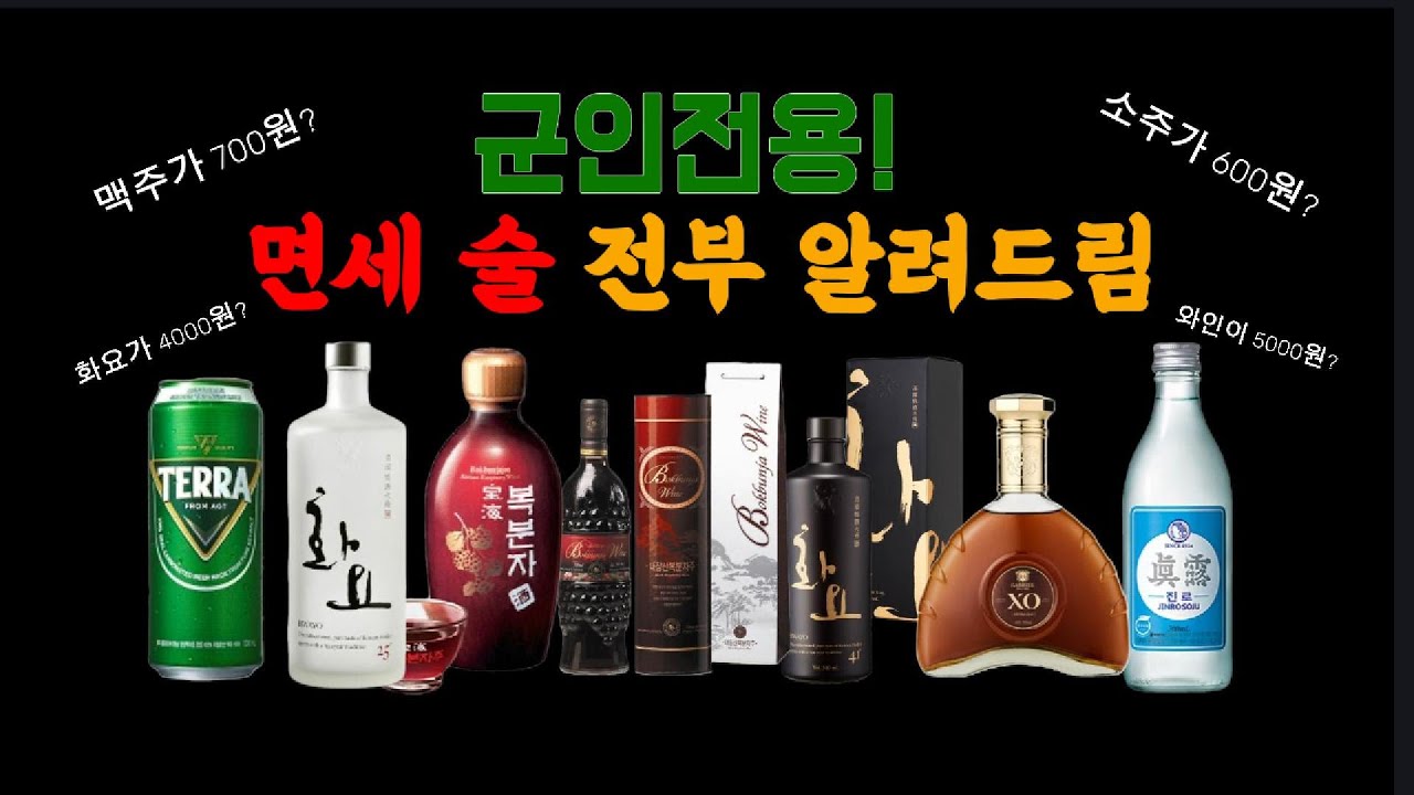2025 군 면세주류 총정리 | PX에서 살 수 있는 술, 전부 보여드립니다