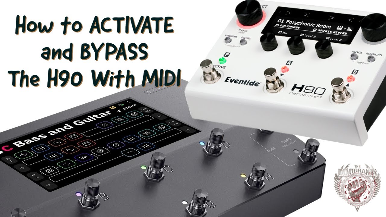 How to ACTIVATE and BYPASS the H90 using MIDI