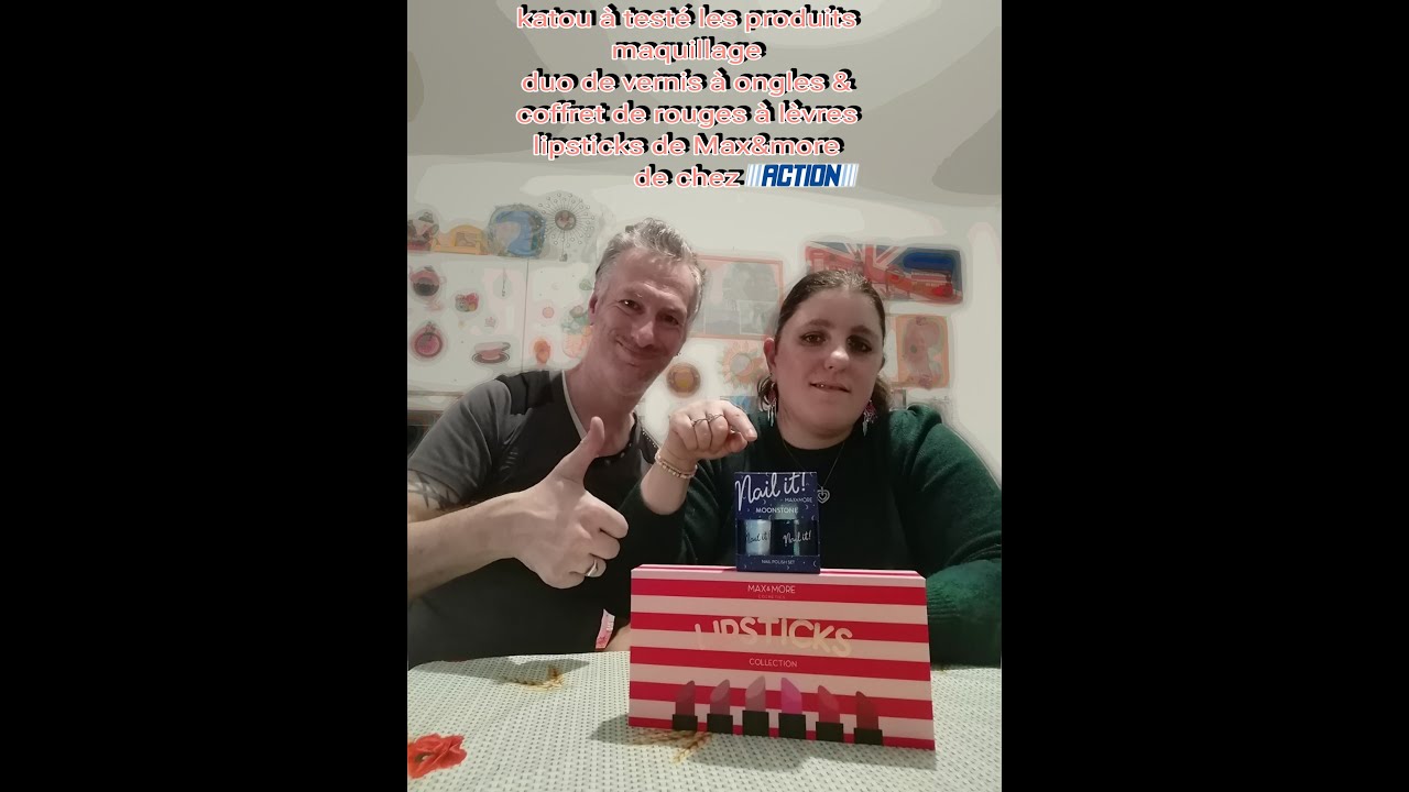 katou a testé les produits maquillages vernis a ongles💅🏻&coffret rouges a lèvres💄lipsticks de action