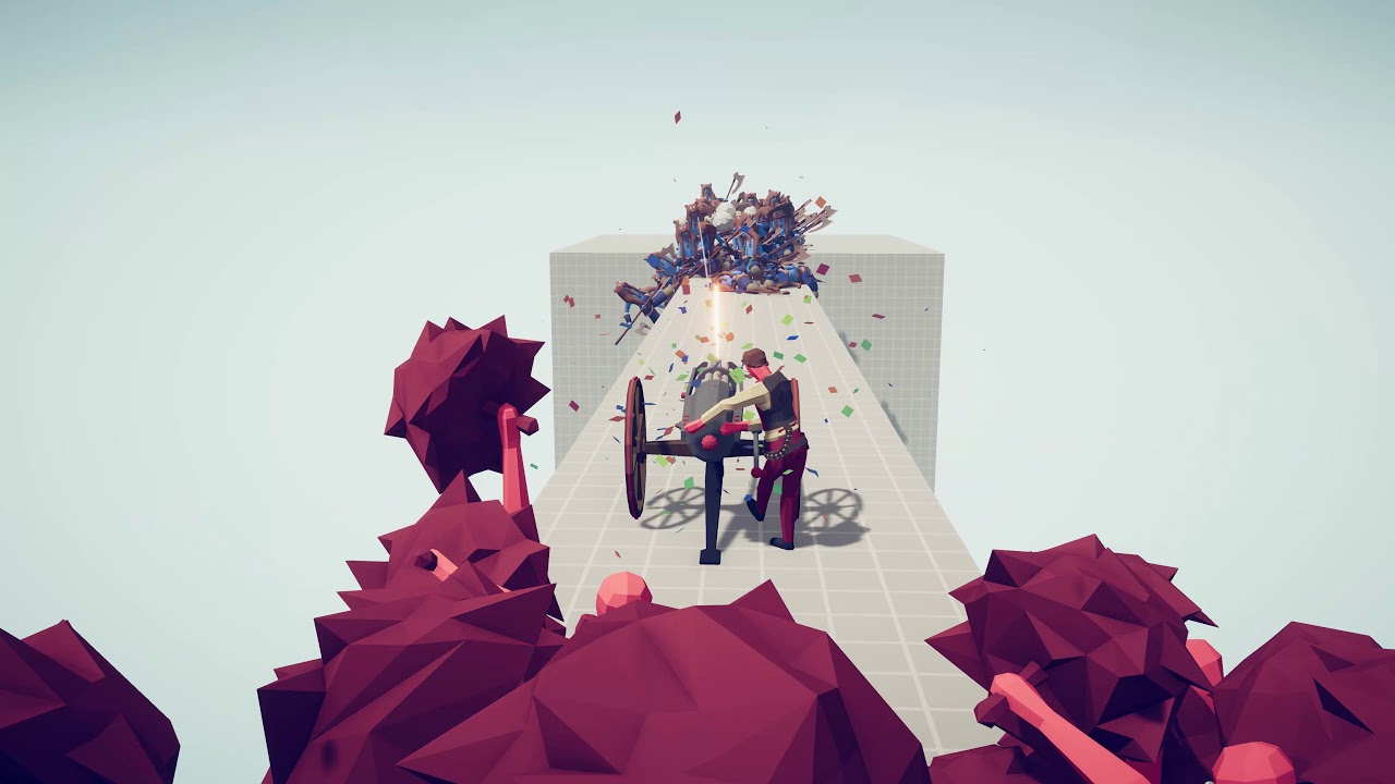 GATLING GUN & CHEERLEADERS vs UNITS - Totally Accurate Battle Simulator TABS