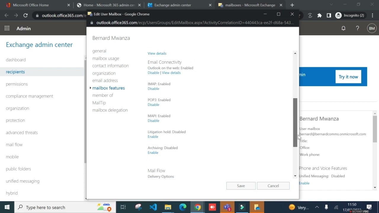 How To Enable Archive In Office 365 Mailbox #office365 #youtubeshorts