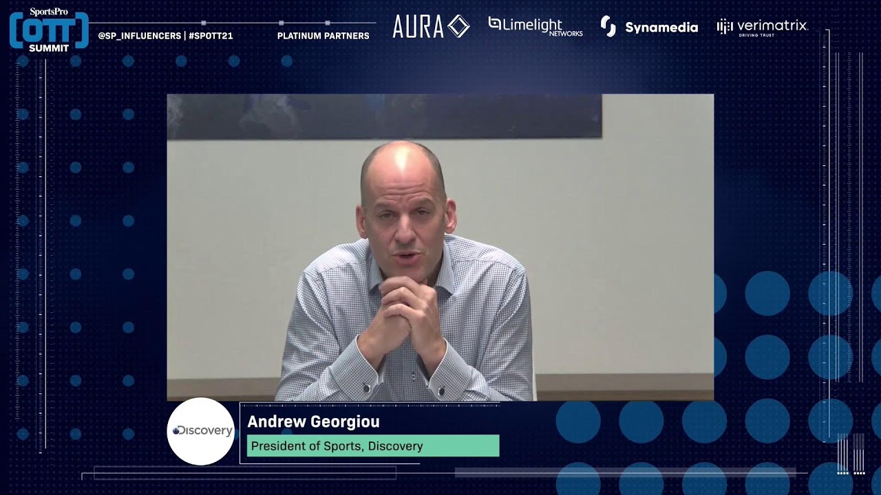 OTT Summit 2021: Andrew Georgiou on Discovery+ and the sports streaming opportunity