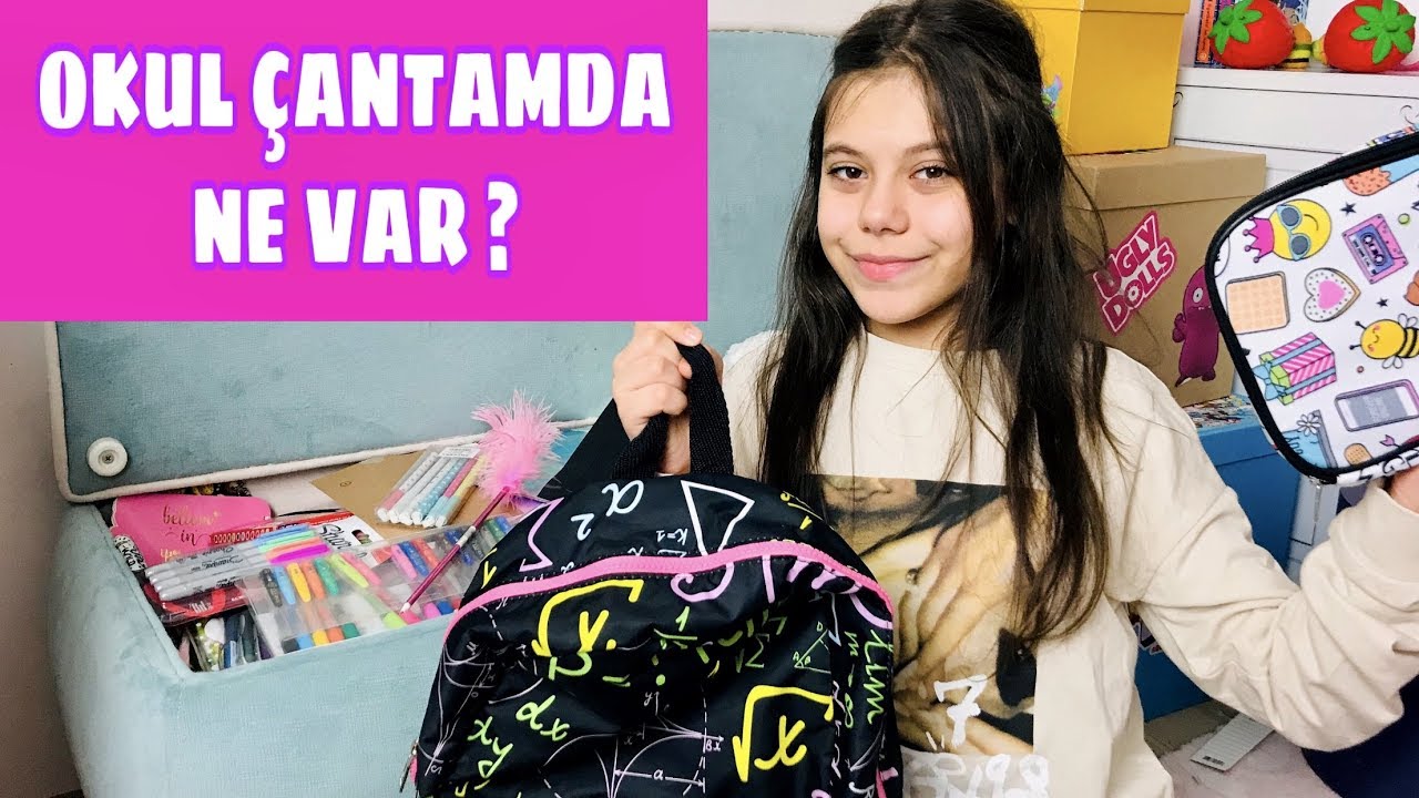 OKUL ÇANTAMDA NE VAR. Okul Çantamı ve Kalemliğimi Hazırlıyorum -Tuana Zeybek