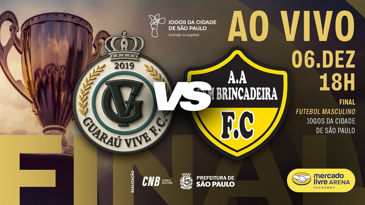 Guara&uacute; Vive F.C x AA Sem Brincadeira | Final Masculina &ndash; Jogos da Cidade 2025 AO VIVO