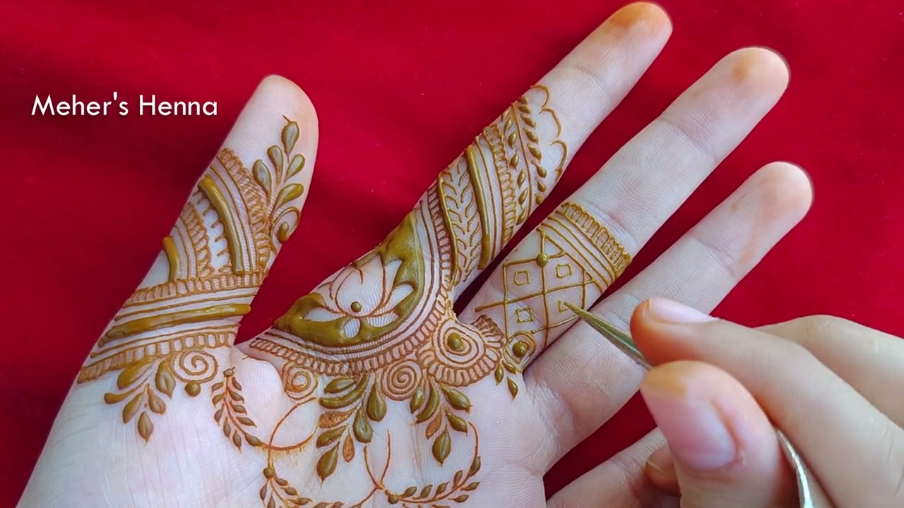 Trending Finger Henna Design | Meher's Henna